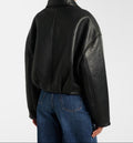 Rotate Leather Bomber Jacket