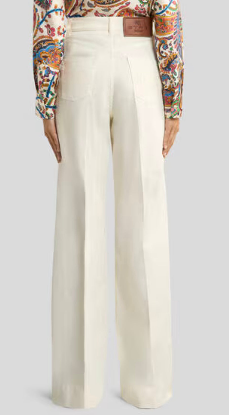 Etro Flare White Jeans