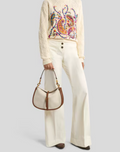 Etro Flare White Jeans