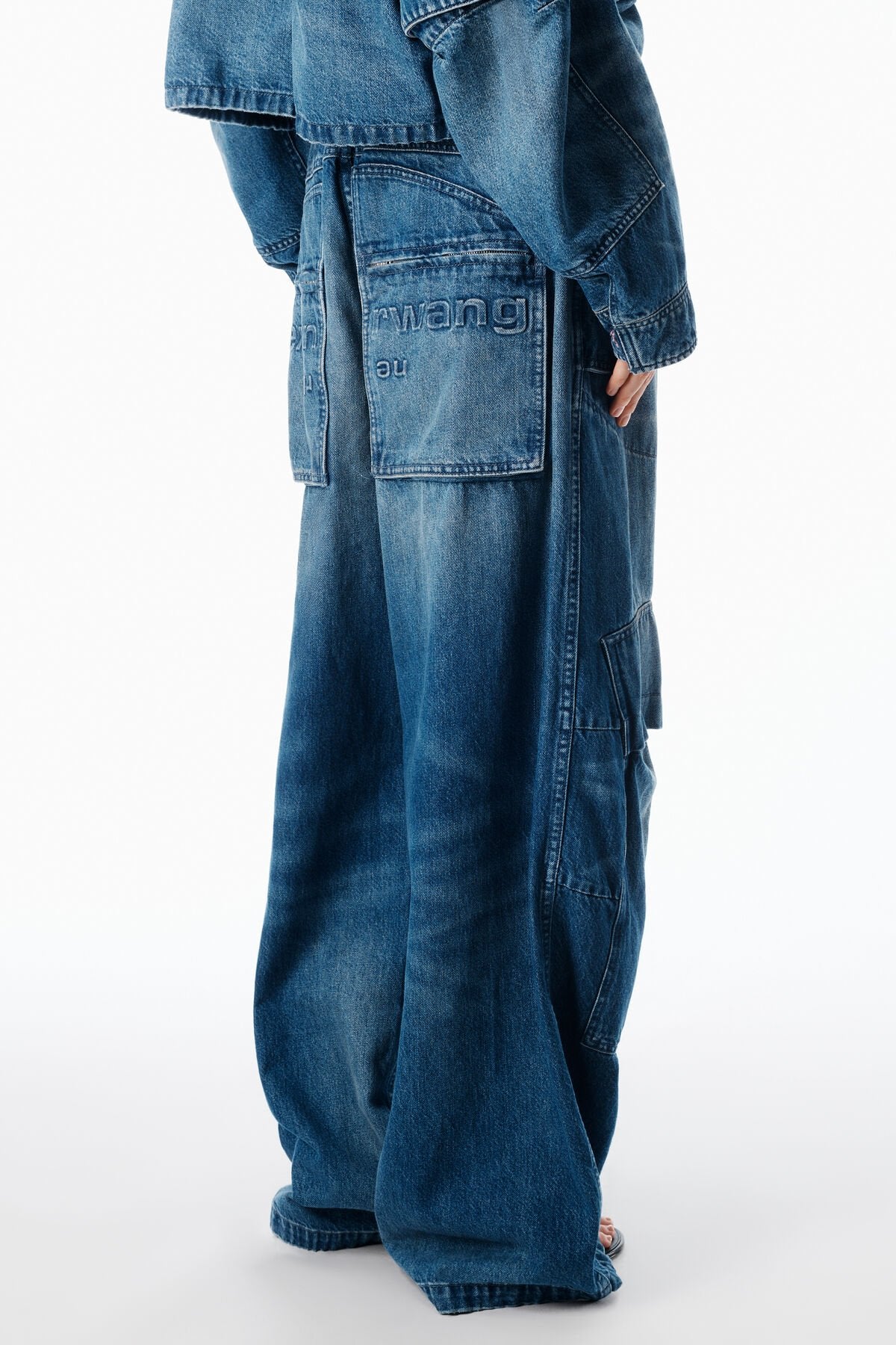 Alexander Wang Low Rise Oversized Cargo Jeans