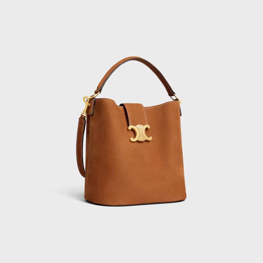 Celine suede medium Louise bucket